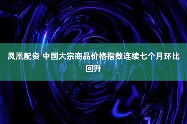 凤凰配资 中国大宗商品价格指数连续七个月环比回升